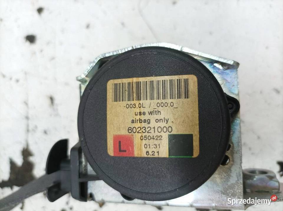 PAS BEZPIECZEŃSTWA LEWY PRZÓD KIEROWCY E63 sprzedam