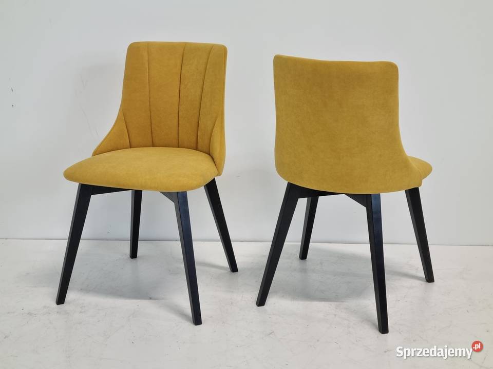 Krzesło tapicerowane loftowe Loft żółte Producent mebli