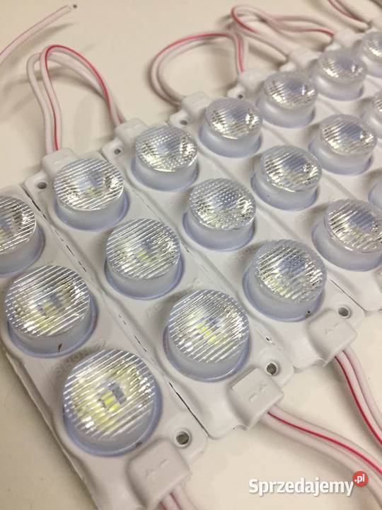 LED moduł 3 x 1W soczewkowy 6000k biały zimny i niebieski