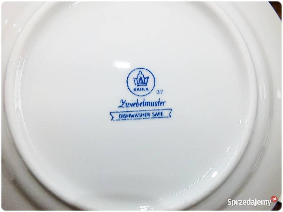 Talerz KAHLA Wzór Cebulowy Komplet 12 Porcelana