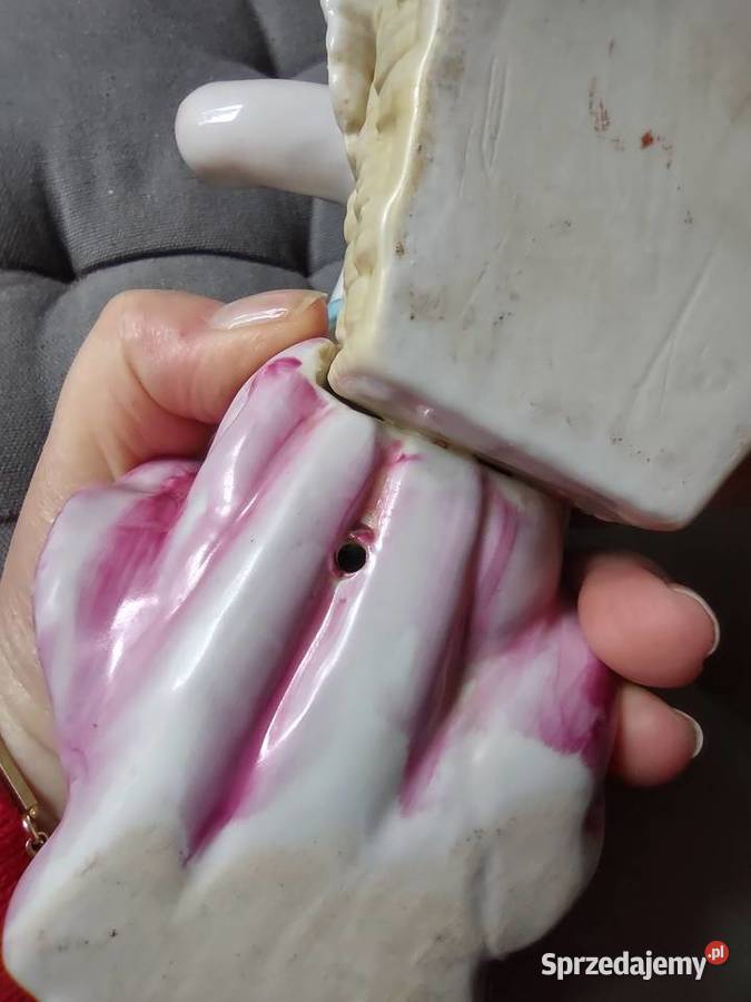 Stara porcelana Miśnia wazonik amorek Poznań