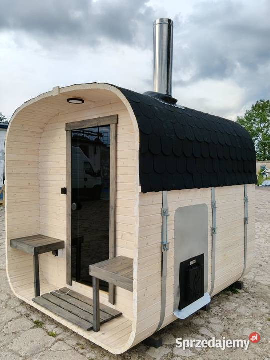 SAUNA OGRODOWA BECZKA QUADRO 235 ZŁOŻONA PIEC Warszawa