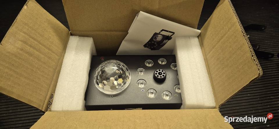 Wytwornica dymu led par kula 3w1 wielkopolskie sprzedam