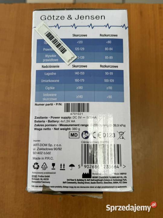 Ciśnieniomierz elektroniczny BM700 Elbląg