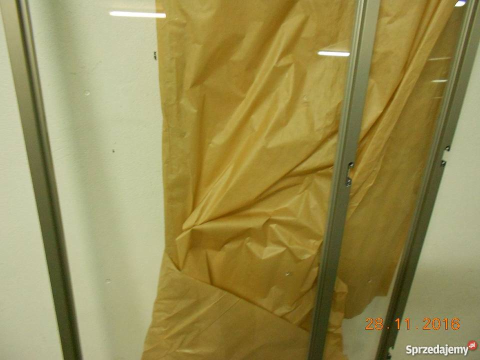 Drzwi szklane do witryny rama aluminium 2sztuki