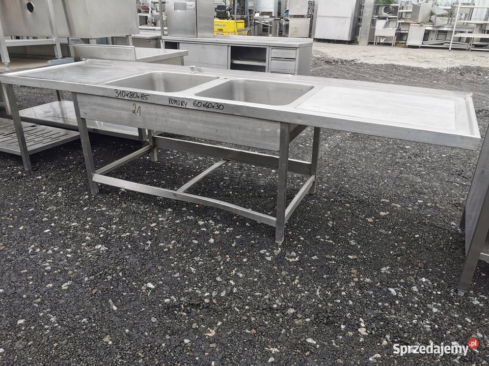 Zlew 2 komorowy 350x80x85 kom 60x60x30 21 wielkopolskie Krotoszyn