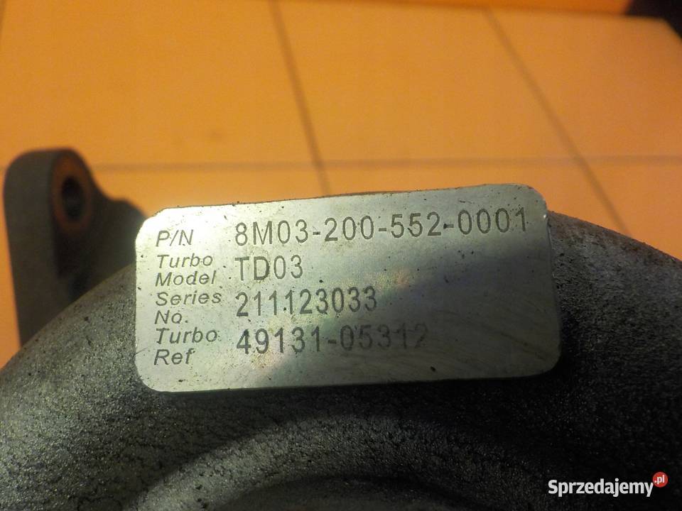 FORD TRANSIT MK7 22 TDCI 10r 86 P8FA turbina Suków