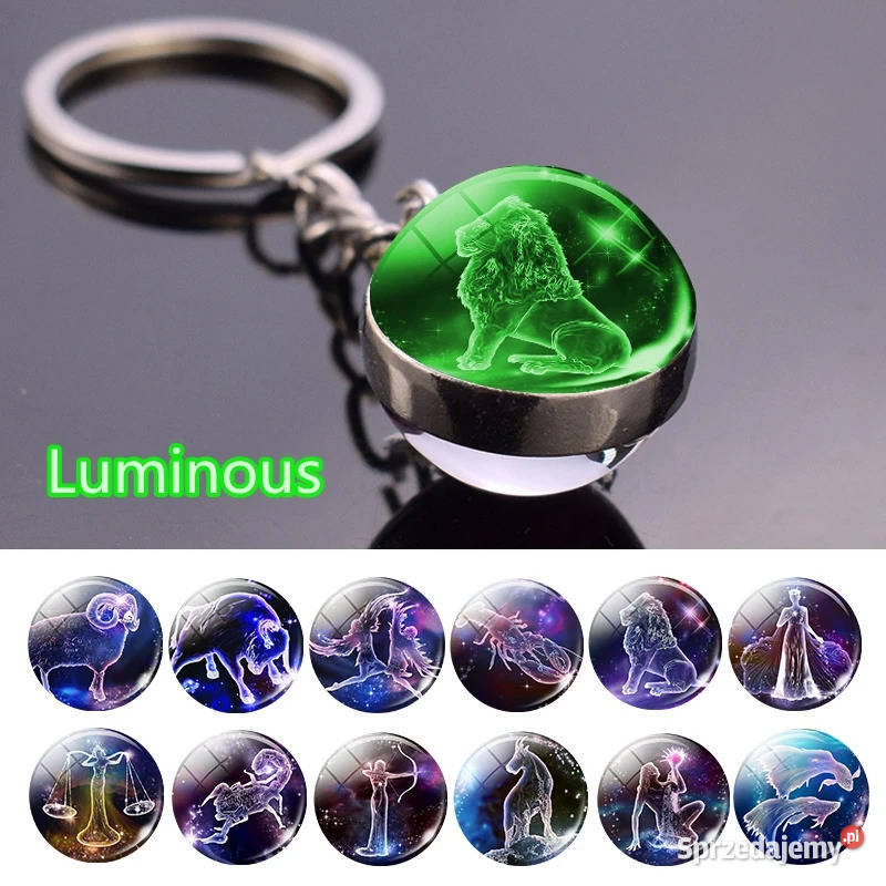 Brelok do kluczy Luminous świecący Znak Zodiaku łódzkie Pabianice