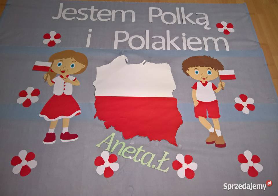 Dekoracje na Święto 3 Maja z brystolu Ryki