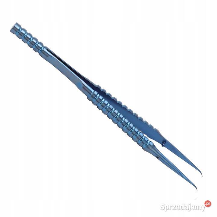 Pęseta Tytanowa Zagięta Długość 140 mm Szer 015 Ludźmierz