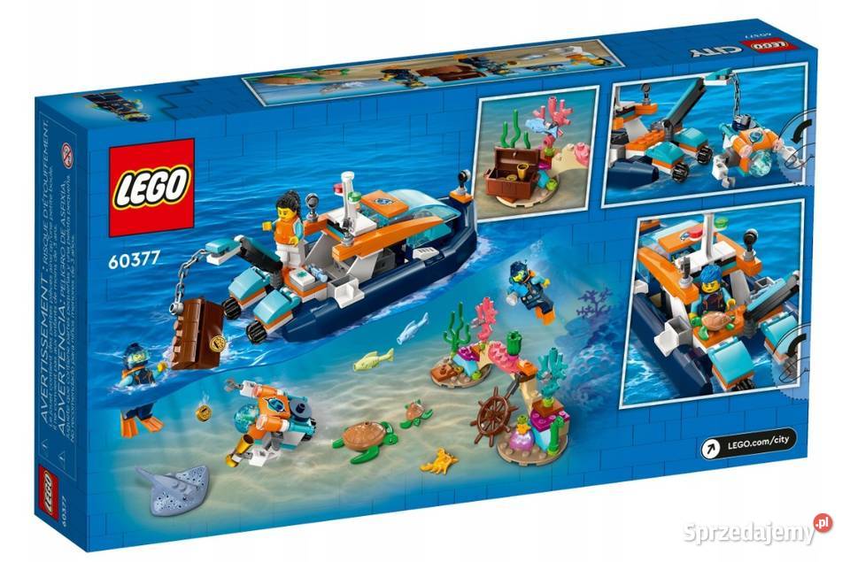 LEGO CITY 60377 ŁÓDŹ DO NURKOWANIA BADACZA
