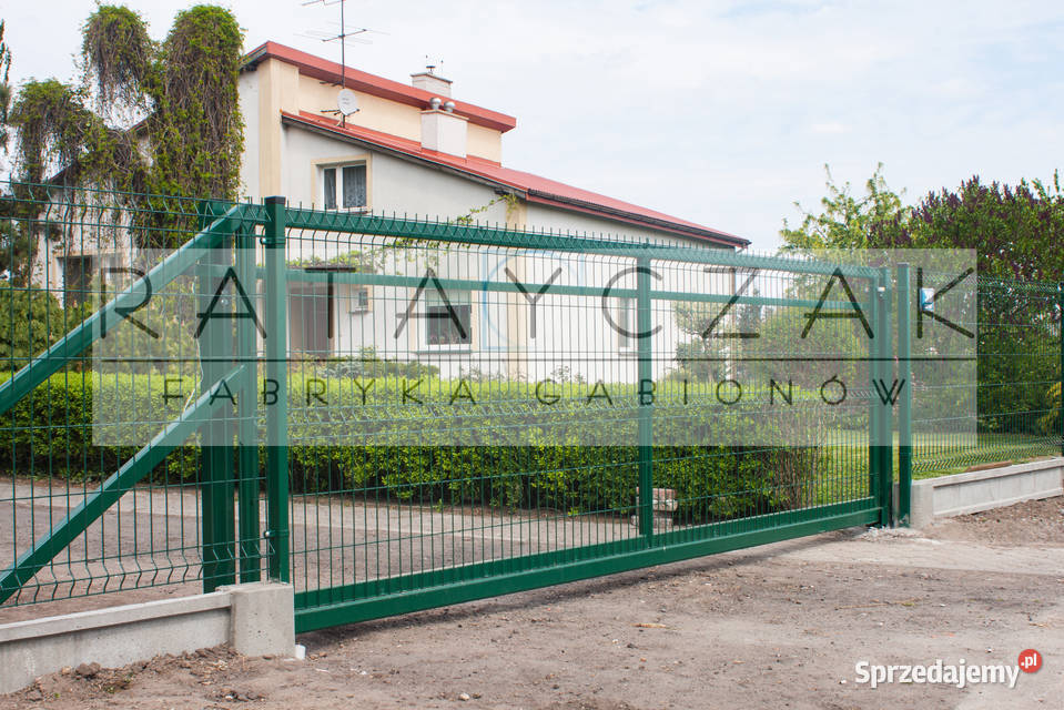 Brama dwuskrzydłowa rozwierana panel 3D fi5mm kujawsko-pomorskie Toruń