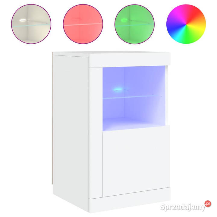Szafki z LED 2 białe materiał drewnopochodny Warszawa