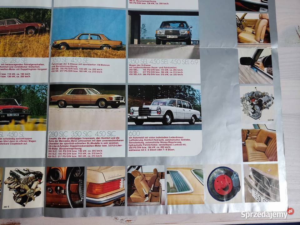 Prospekt rozkładany broszura Mercedes Benz seria Czasopisma Głuchołazy