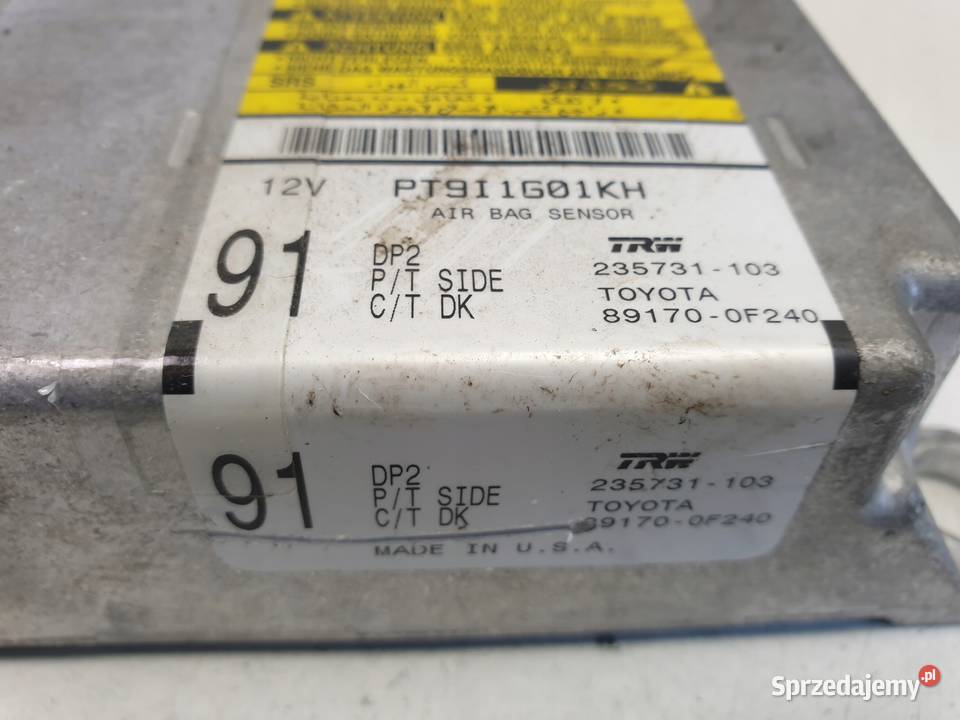 Corolla Verso II MODUŁ PODUSZEK AIRBAG lubelskie