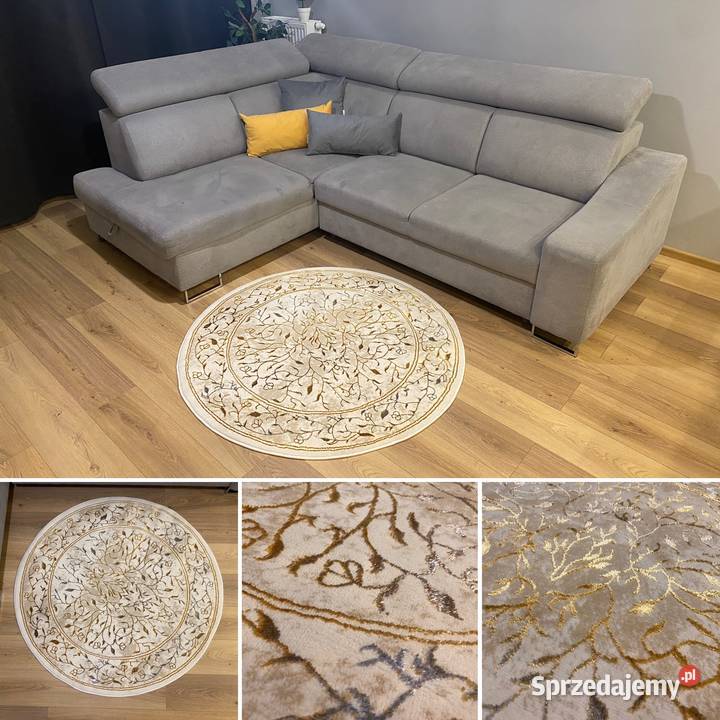 OKRĄGŁY DYWAN KOŁO 200X200 GOLD EXCLUSIVE 0612 Dywany Białystok sprzedam