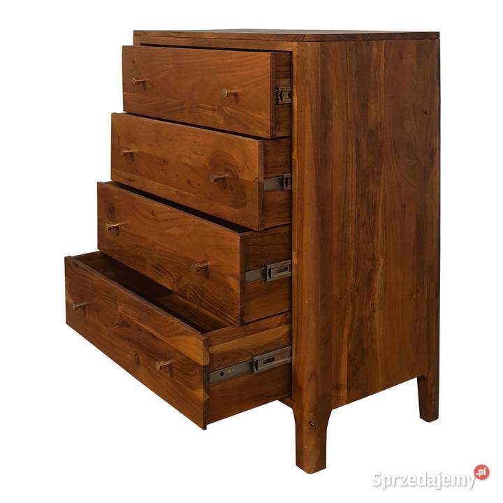 Komoda drewniana MILANO 80 z szufladami z akacji Lublin