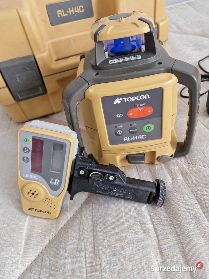 Niwelator obrotowy Topcon RLH4C detektor LS80 Łagów