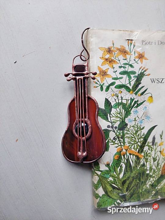 zakładka do książki Gitara klasyczna witraż Rękodzieło Piekary Śląskie