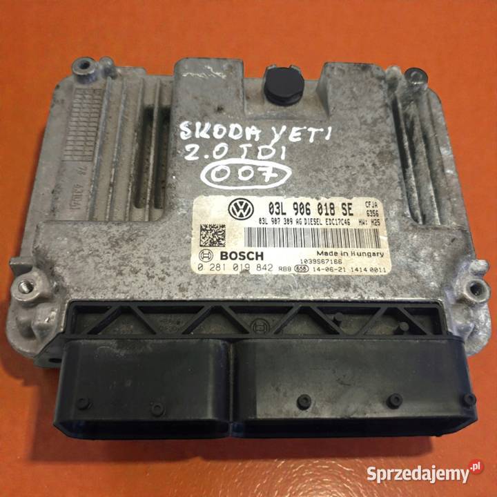 STEROWNIK SILNIKA Skoda Yeti 20 TDI 03L906018SE Rudka