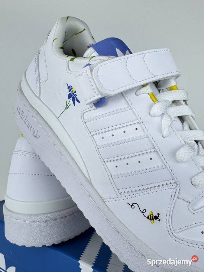 Adidas Forum Low J r38 23 HP6245 białe sneakersy Krasnystaw sprzedam