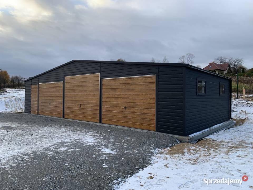 Garaż blaszany 12x6 konstrukcja profil PRODUCENT Sandomierz