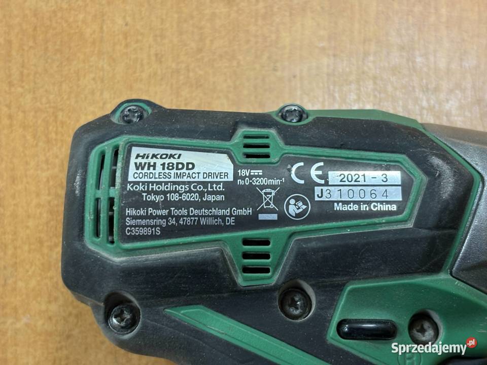 Hikoki zakrętarka udarowa 18V WH18DD W4Z 140 Nm