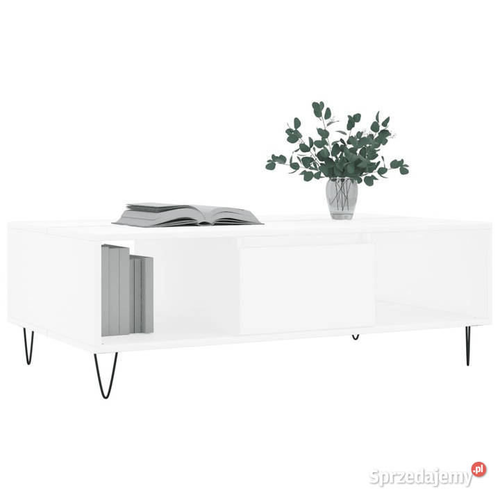 Stolik kawowy biały 104x60x35 materiał Warszawa sprzedam