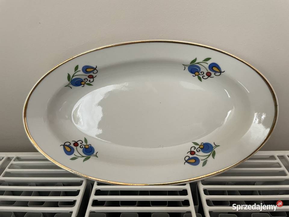 Lubiana wzór kaszubski półmisek Porcelana i szkło