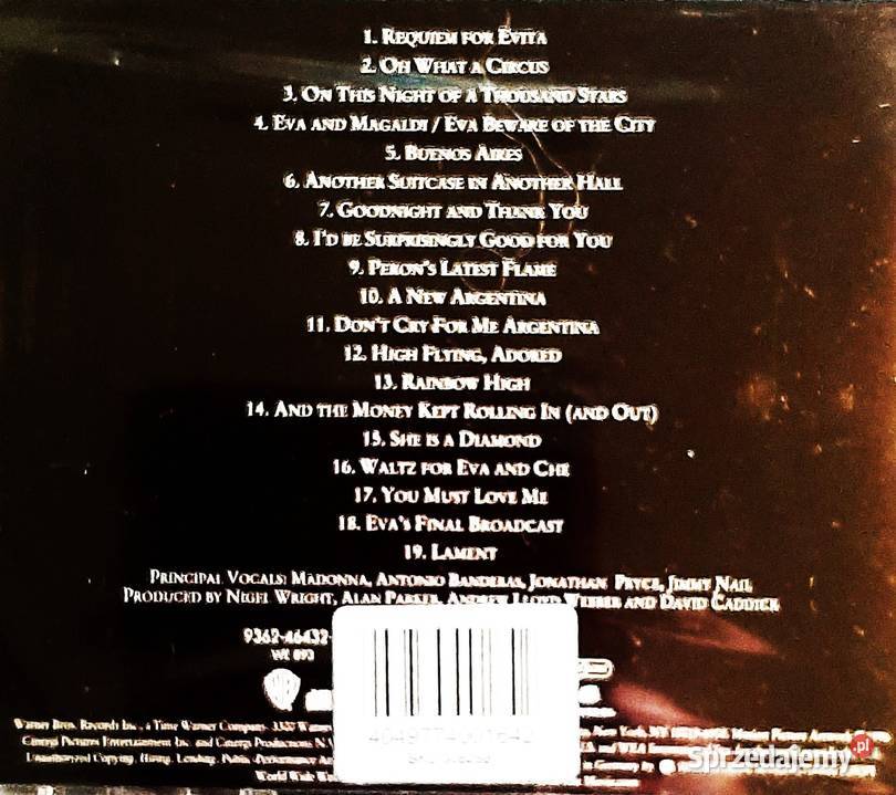 Wspaniały Album CD MADONNA Evita CD Nowa Katowice