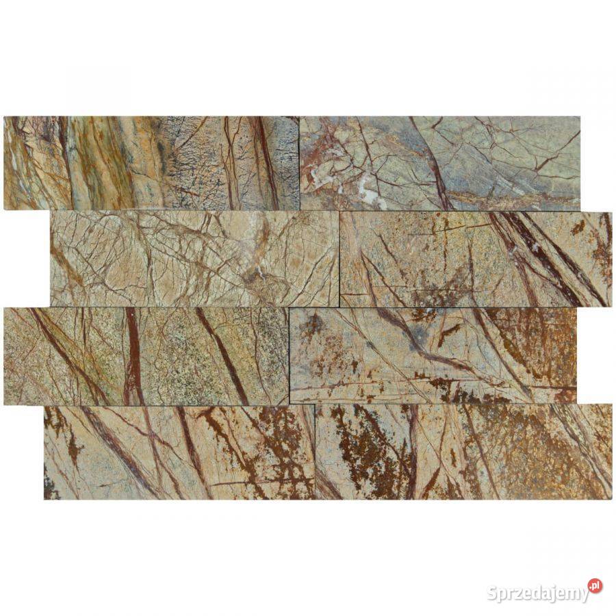 Płytki Marmurowe Rain Forest Brown 10x30x1 Kraków