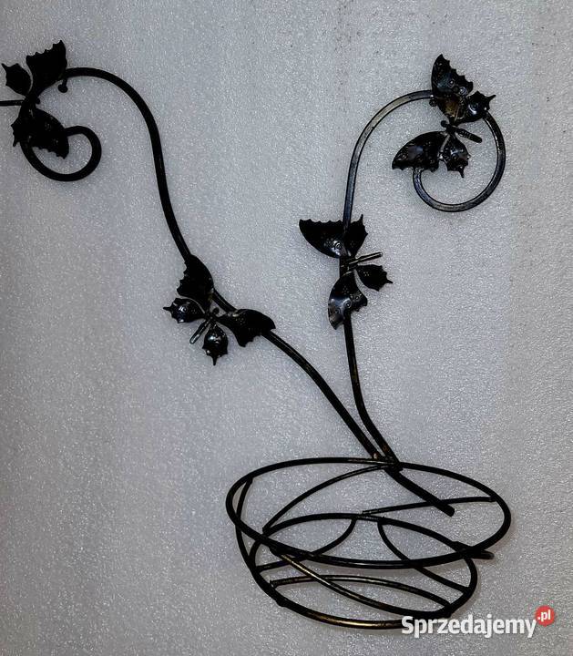 Kwietnik metalowy Motylki