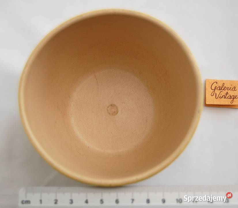 Osłonka ceramiczna żółta h 9