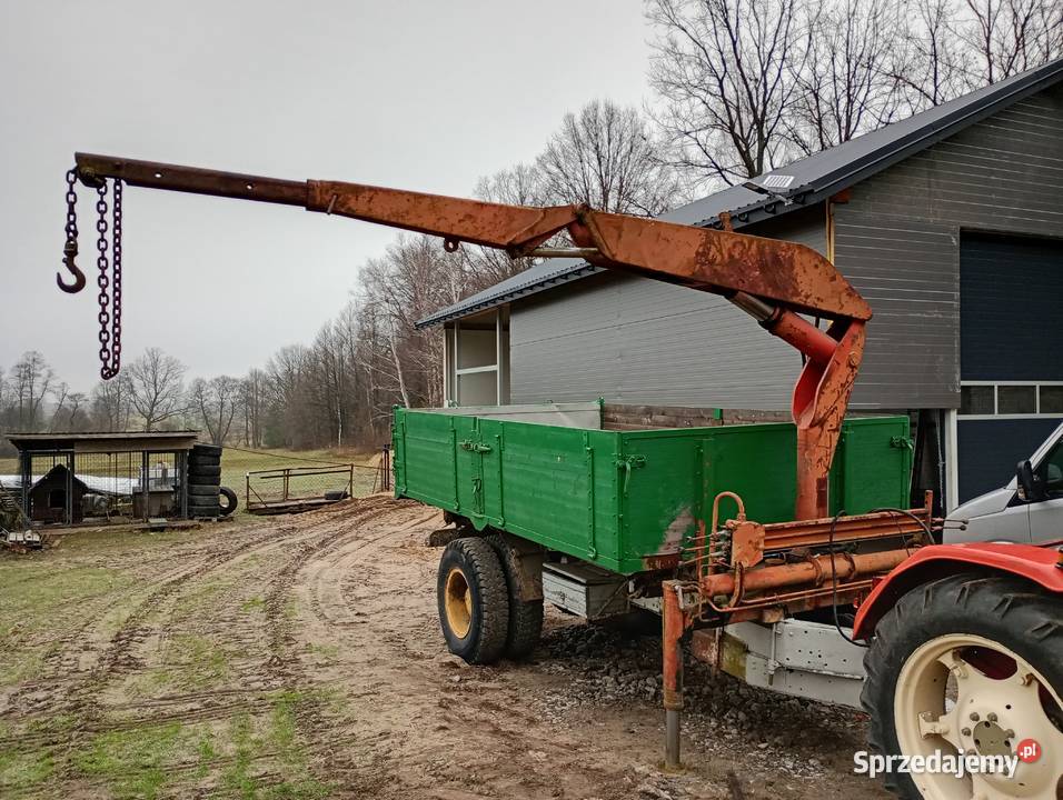 Przyczepa rolnicza wywrotka 10t z HDS Hiab Trojanów