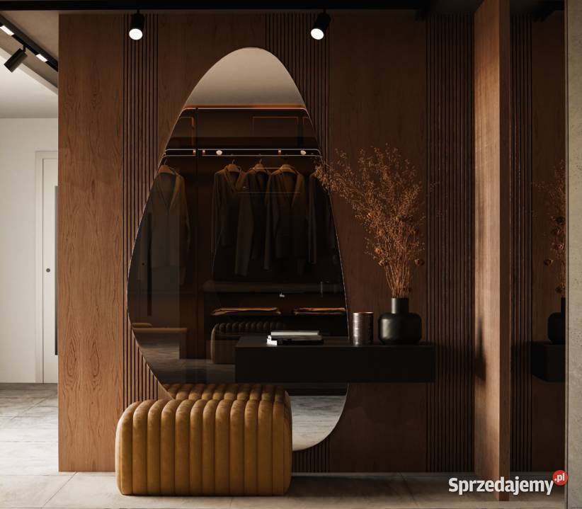 Lustro PERLE nowoczesne organiczne artystyczne Warszawa