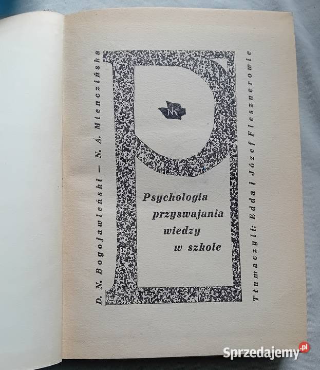 DNBogojawleński NAMienczińskaPsychologia Koźminek