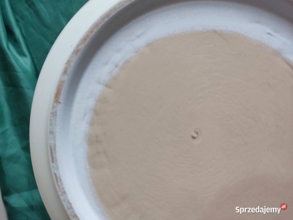 Donica doniczka ceramiczna biało kremowa fi 255 Głuchołazy sprzedam