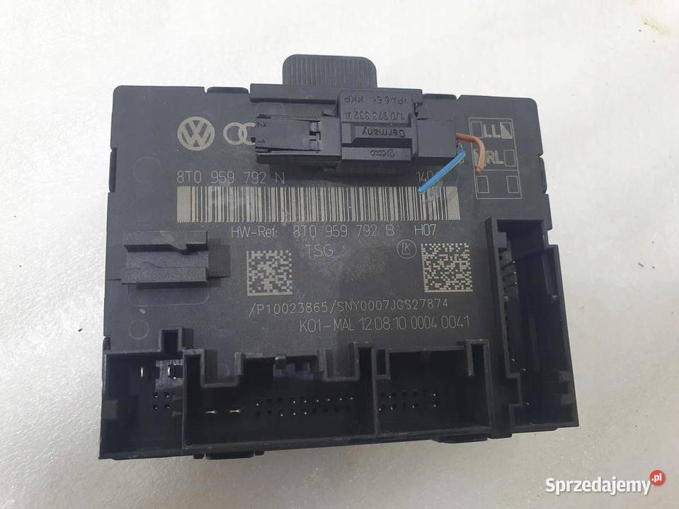MODUŁ STEROWNIK DRZWI AUDI A5 8T 8T0959792B osobowe wielkopolskie