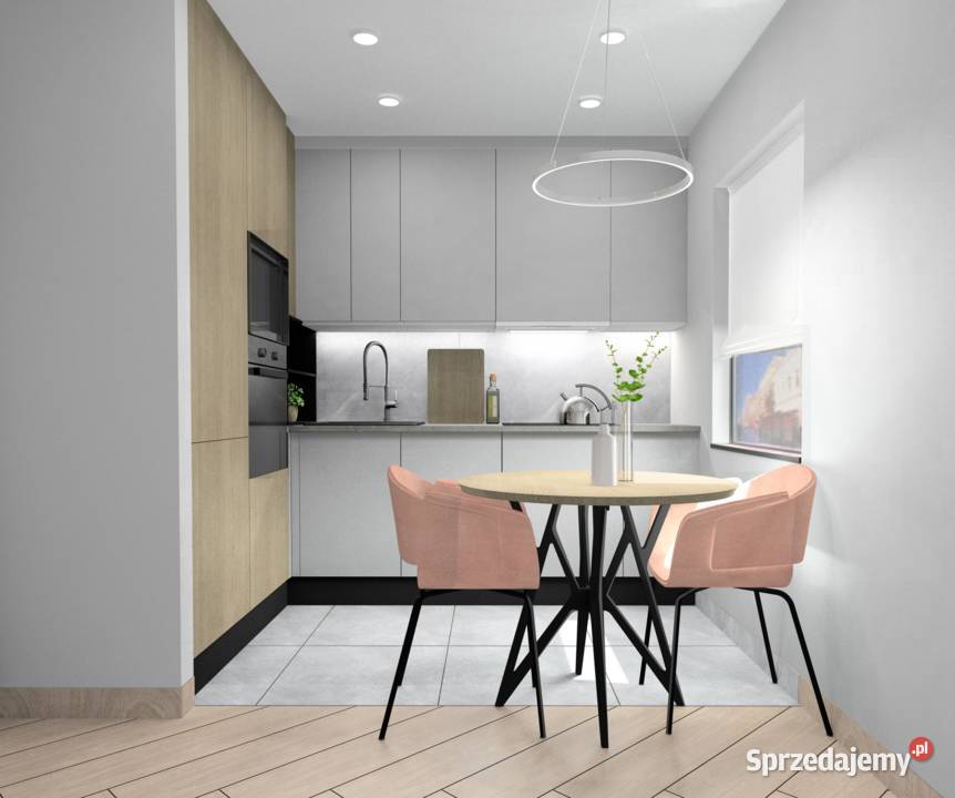 Projektowanie wnętrz 40 m2 Wizualizacje 3D Katowice design