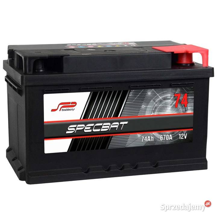 Akumulator SPECBAT 74Ah 670A Wysoki Glinki 33A osobowe Bydgoszcz