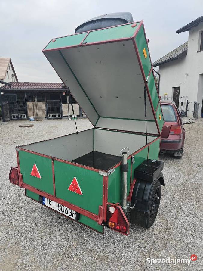 Przyczepka lekka na osi ALKO box dachowy Solidna Wola Morawicka