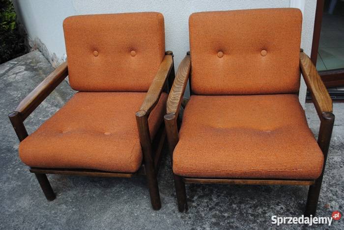 OKAZJA komplet starych foteli lata 70 te PRL małopolskie Tarnów