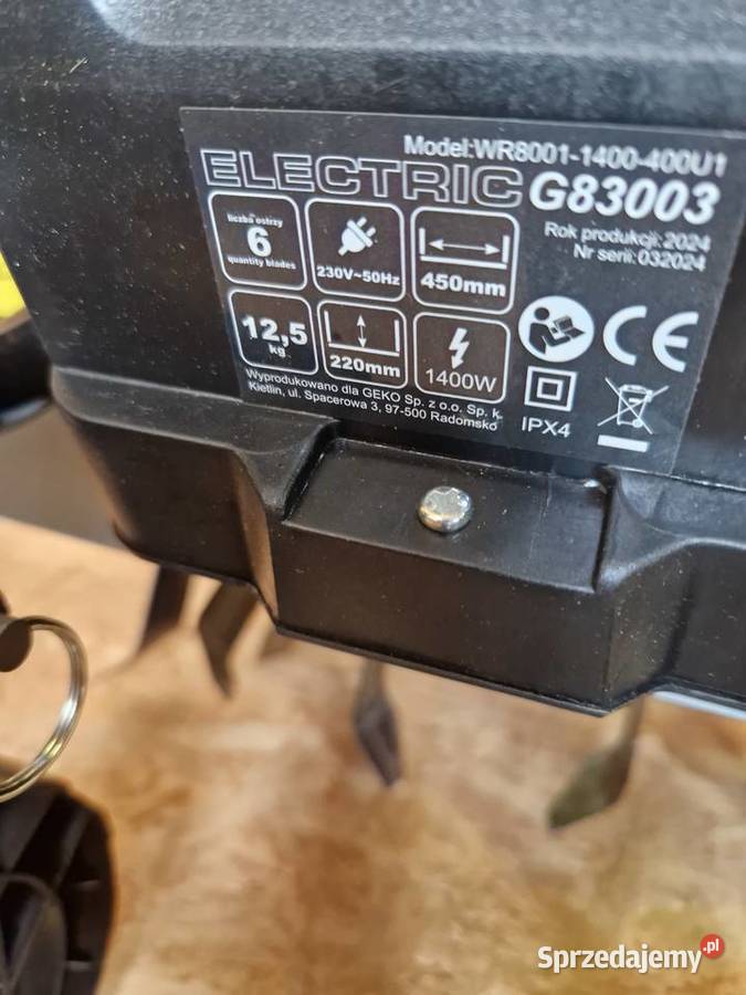 Elektryczna glebogryzarka kultywator 45 G83003 Głogowa