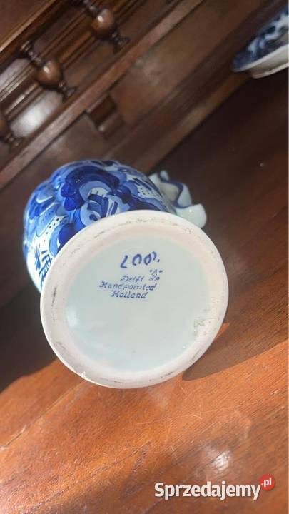 Dzbanek amfora Wazon Syg Delft Handpointed
