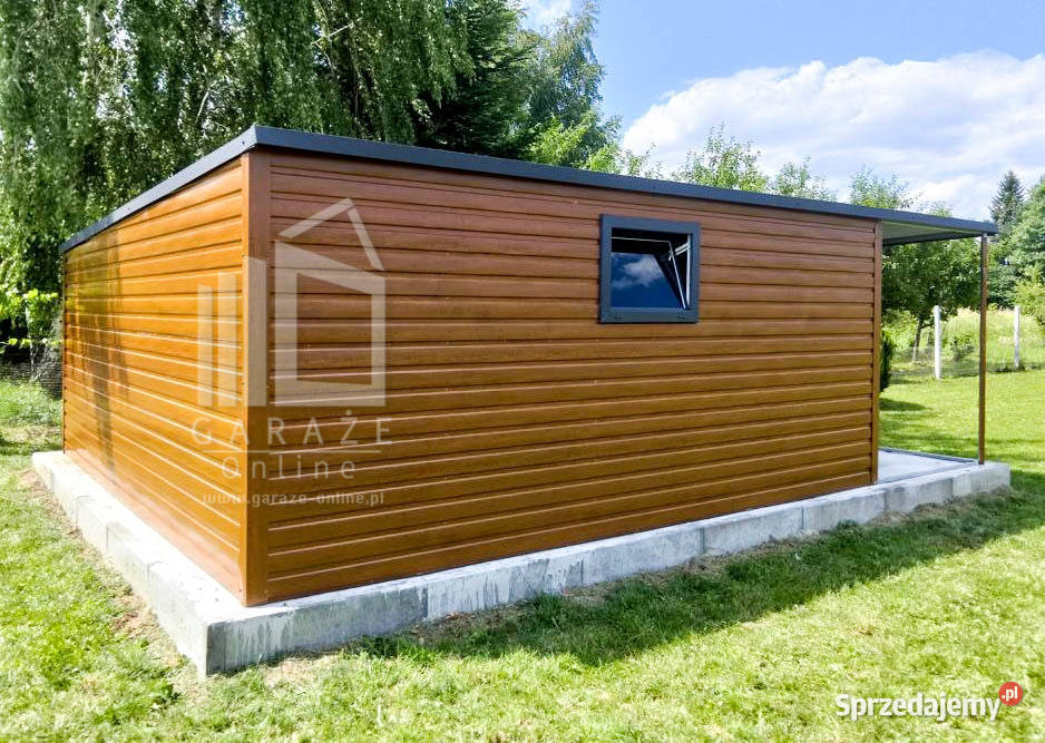 GARAZ BLASZANY 6m x 5m spad w bok wiata samodzielny Cieszyn