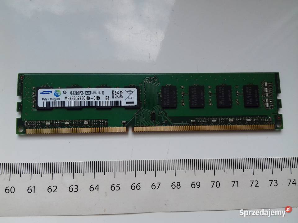 Samsung DDR3 4GB 1333MHz PC3 10600U DIMM używana Bydgoszcz