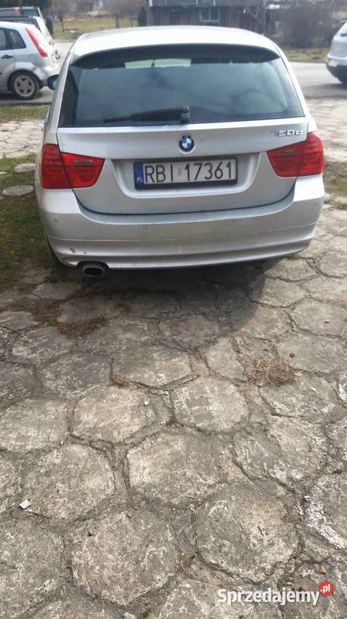 BMW Seria 3 E91 320d 2009 Czarna Górna