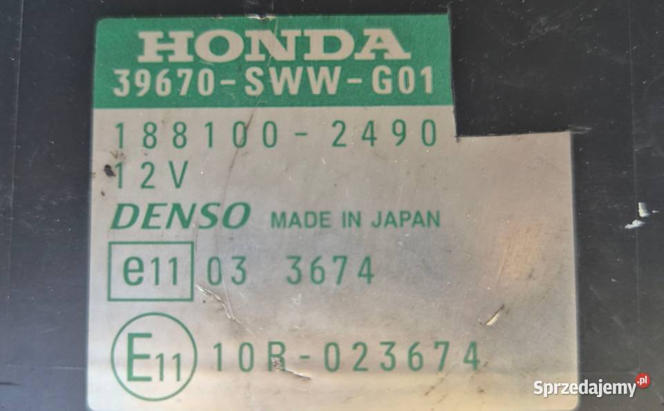 MODUŁ STEROWNIK PARKOWANIA PDC HONDA CRV III 3 osobowe Działoszyce