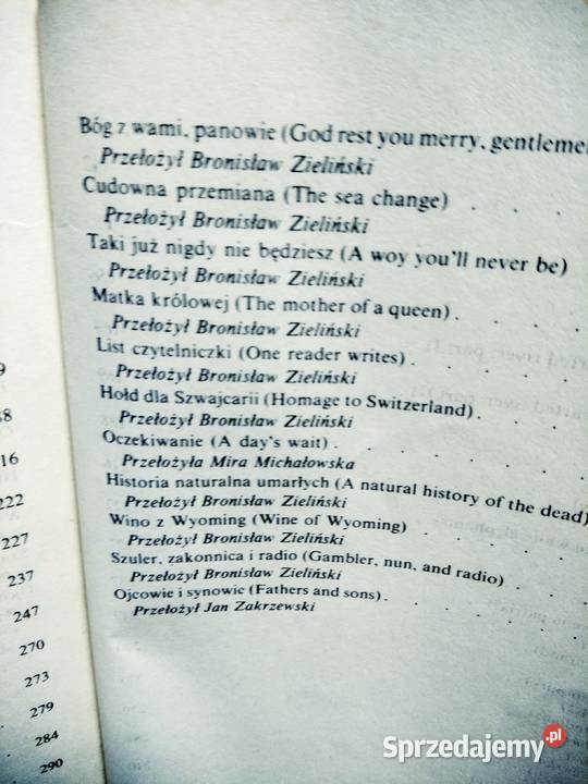 Hemingway 49 opowiadań lektury szkolne Warszawa