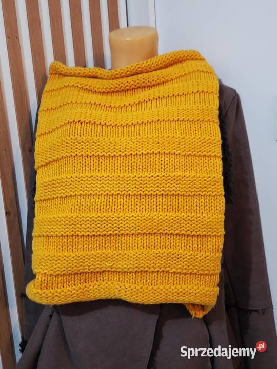 Szalo komin musztardowy mega